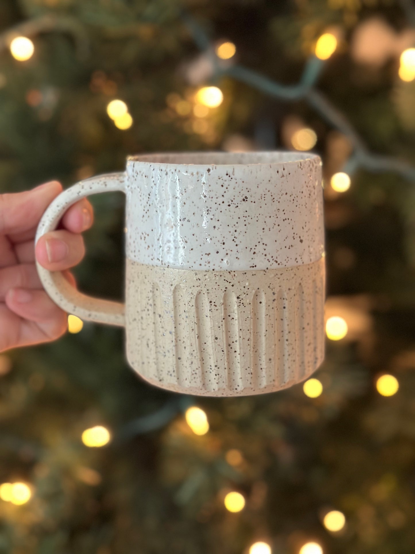 Speckled White Texture Mug