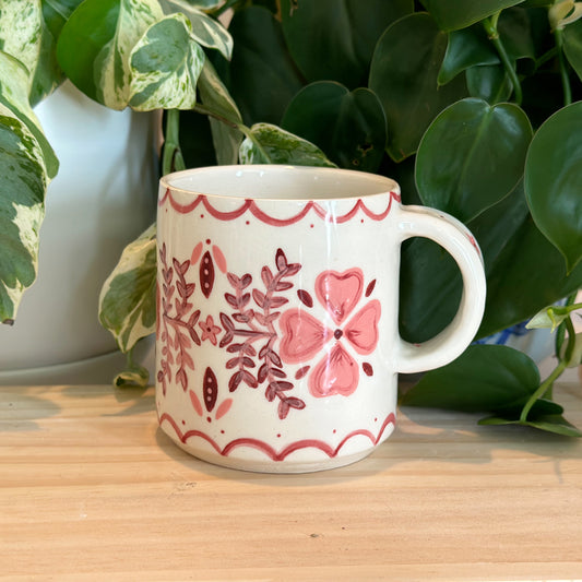 Mauve Floral Mug