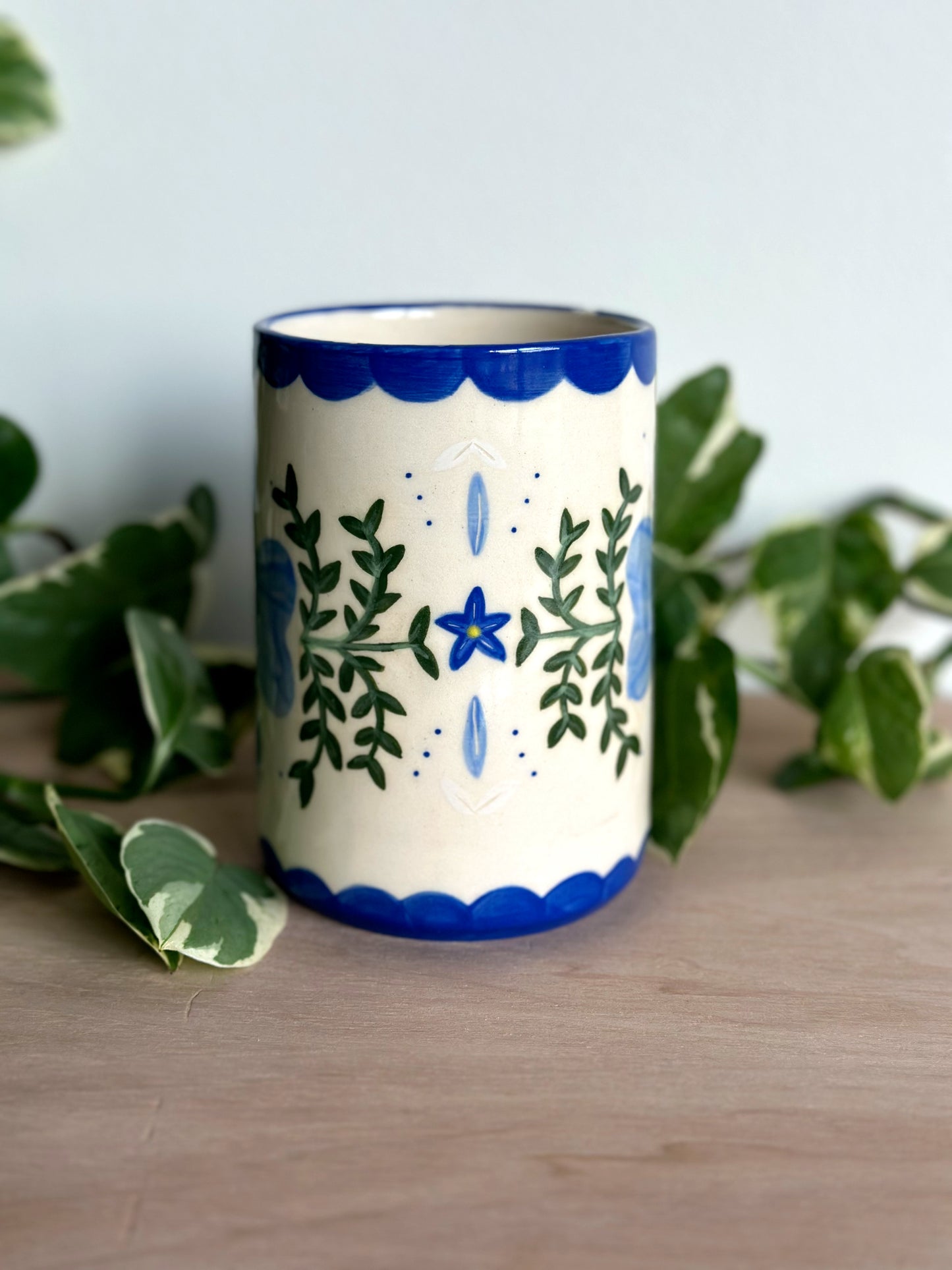 Blue Flower Mug